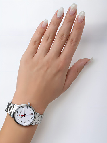 Reloj Wenger Avenue Mujer Original Color de la correa Plateado Color del bisel Plateado Color del fondo Blanco