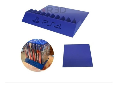 Porta Jogos Ps4 Organizador De Mesa