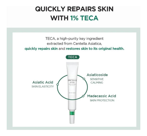Madagascar Centella Tea-trica Spot Cream Skin1004 20 Ml Grasa Día/noche