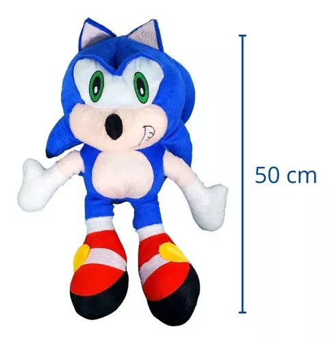 Boneco Sonic De Pelucia Grande Lindo Tamanho 50 Cm Exclusivo no Shoptime