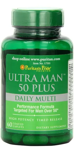 Puritan's Pride High Potency Ultra Man 50 Plus Caplets Recub