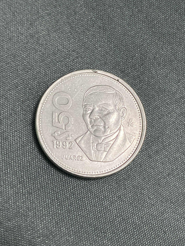Moneda De 50$ De 1992 Benito Juárez