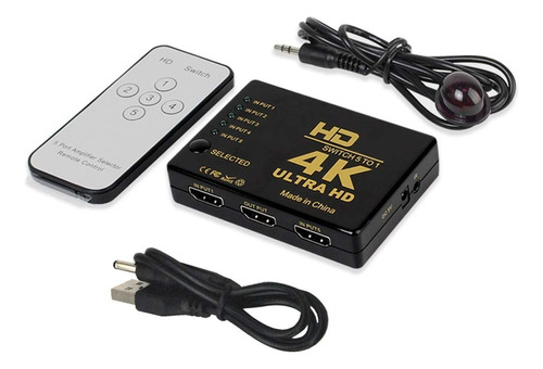 Switch Convertidor Extension Hdmi 5 A 1 Hd 4k 1080p 