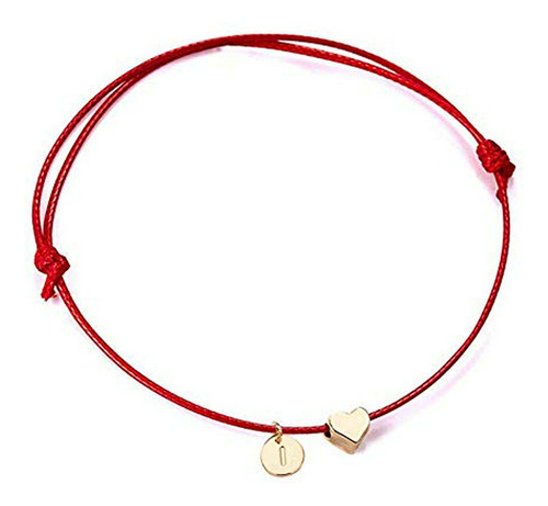 Brazalete - I Letter Coin Love Heart Bracelet For Women Men'