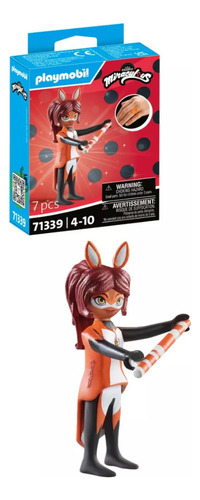 Figura Armable Playmobil Miraculous Rena Roja 7 Piezas 3+