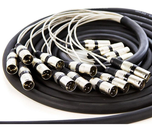 Multicabos Com Conectores Xlr 16 Vias Cirilo Cabos 15 Mt
