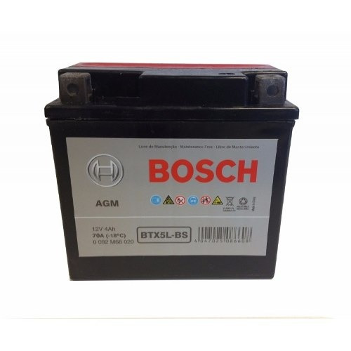 Bateria Moto Bosch Btx5l-bs Ytx5l-bs 12v 4ah