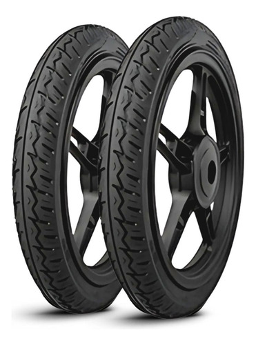 Par De Pneu Moto 2.75-18 E 90/90-18 Robust Luas - Com Câmara