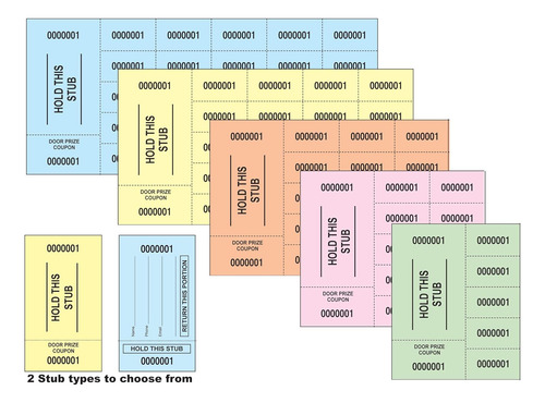 500 Entradas De Subasta Chinas Blancas: Hold This Stub ...