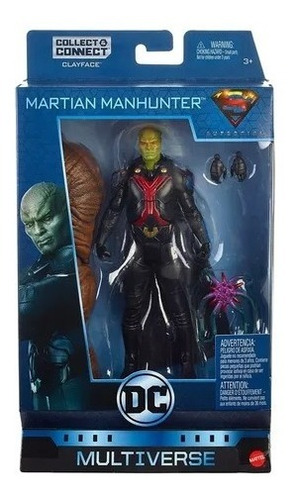Mattel Figura Martian Manhunter Dc Detective Marciano Super