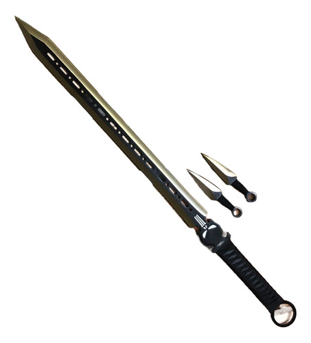 Espada Punisher Con 2 Kunais Funda Y Filo Acero 102040