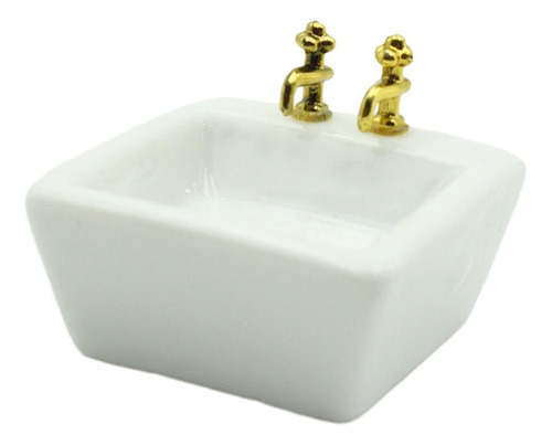 Lavabo En Miniatura A Escala 1:12, Modelo De Escena De Baño