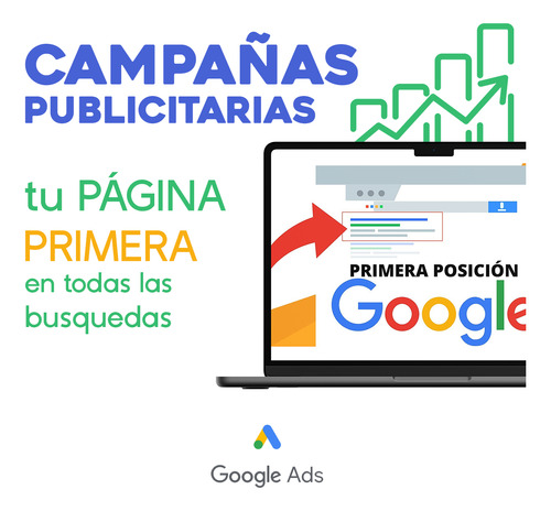 Campañas Publicitarias Google Ads, Figura Primero En Google