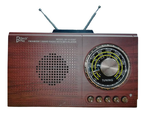 Radio Bp-r102bt Alta Sensibilidad Tws/ Usb/ Tf/ Am/ Fm/ Sw