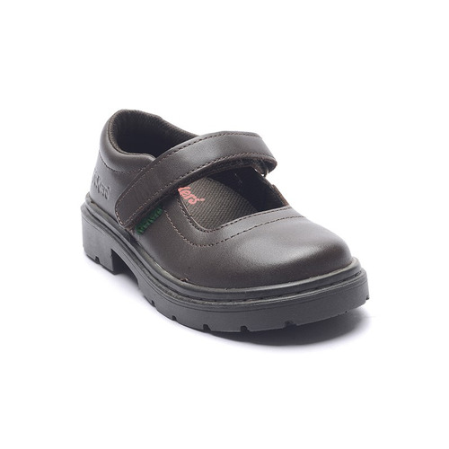 Zapatos Kickers Kemos 2 Color Negro Con Velcro Para Niñas