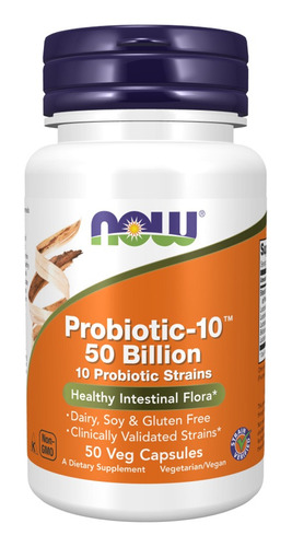 Probiotic-10 50 Billion 50 Caps - Now Foods