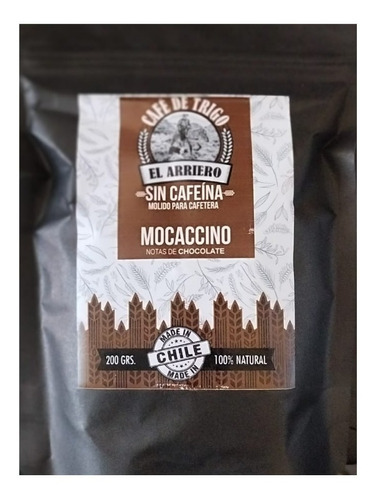 Cafe De Trigo Mocaccino 100% Natural Sin Cafeína 200grs.