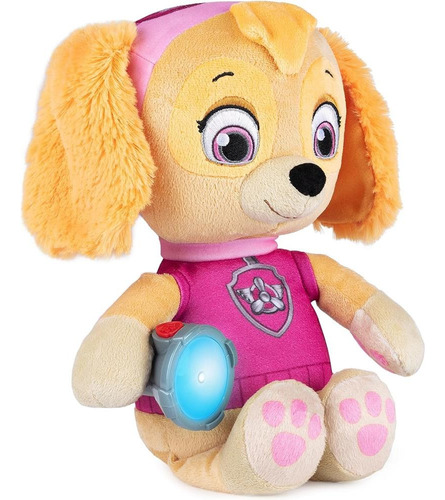 Paw Patrol Snuggle Up Peluche Skye Con Sonido Y Linterna