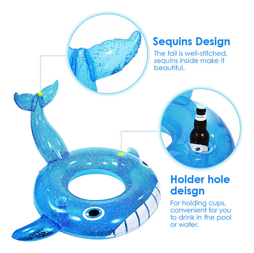 Piscina Inflable Para Ballenas Ibasetoy, Piscina Flotante, A