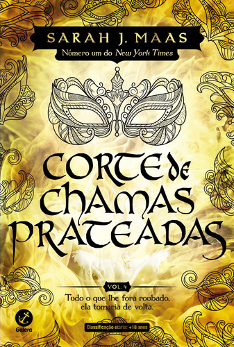 Corte de chamas prateadas (Vol. 4 Corte de espinhos e rosas) – Edição de colecionador, de Maas, Sarah J.. Série Corte de espinhos e rosas (4), vol. 4. Editora Record Ltda., capa mole em português, 2021