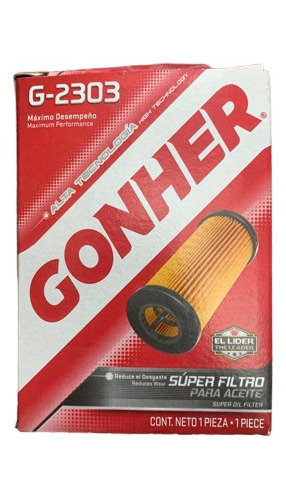 Filtro De Aceite G-2303 Gonher Toyota 