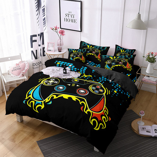 Juego De Cama Con Diseño De Mando De Videojuego