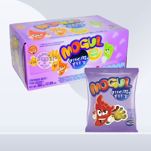 Gomas Mogul Piecitos X12u - Gomitas Mogul
