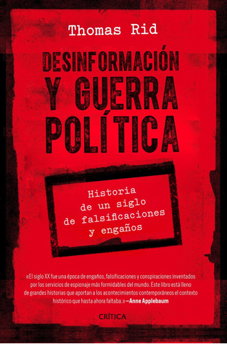 Libro Desinformaciã³n Y Guerra Polã­tica - Rid, Thomas