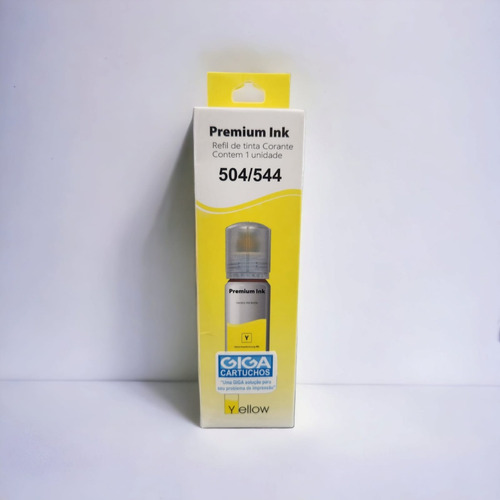 1uni Amarelo Tinta Compatível 544/504 70ml Impressora Epson