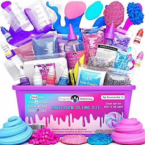 Papelería Original Unicorn Slime Kit Suministros Cosas Para