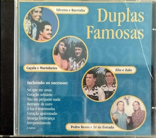 Cd Duplas Famosas Silveira & Barrinha, Pedro Bento Estandar (Usado)
