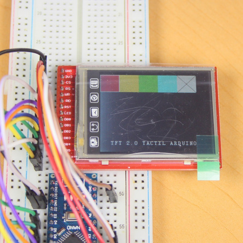 Pantalla Touch Rgb 2.0 Tft 176x220 8 Bit Bus R65103 Arduino