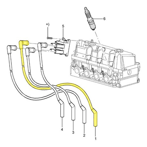 Imagen 1 de 5 de Juego De Cables De Encendido Ecosport De 1/2003 - 6/2012