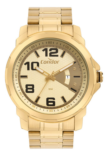 Relógio Condor Masculino Speed Dourado - Copc32hq/4x