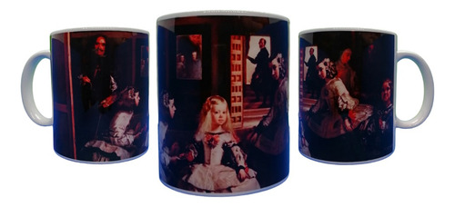 Taza Pintura Las Meninas / Diego Velázquez Color Blanco Taza Arte
