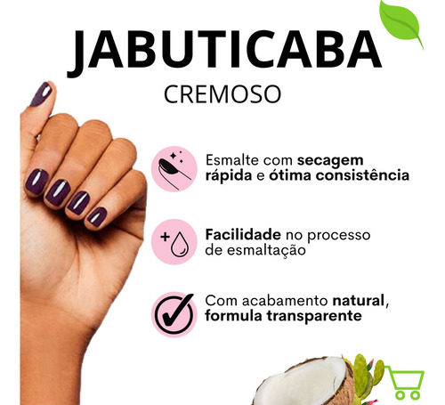 Esmalte Colorama Jabuticaba Cremoso Morado Duración Larga