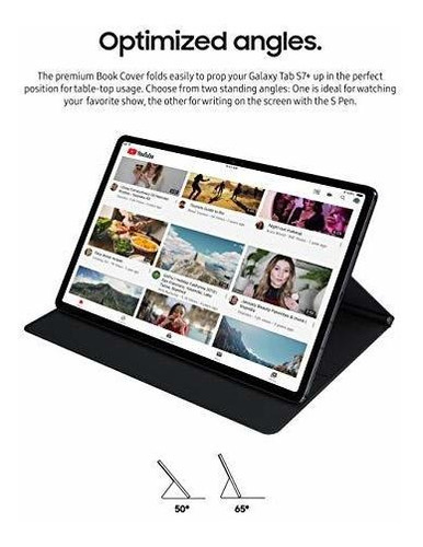 Estuche Tipo Libro Para Samsung Galaxy Tab S7 Color Negro