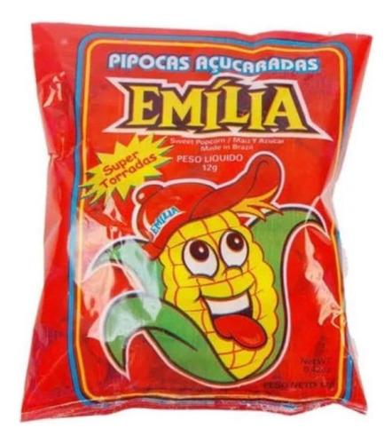 Pipoca Doce Emília 12g Pacote Com 50 - Festa Junina Atacado