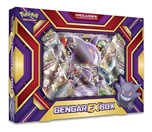 Pokemon Tcg Gengar Ex Box Juego De Cartas 4 Booster Packs