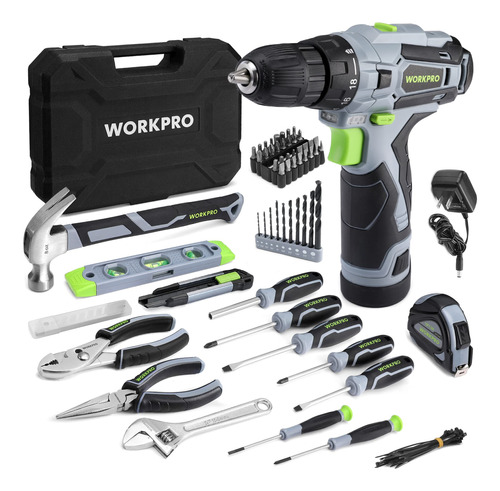 Workpro Kit De Herramientas Para El Hogar De 108 Piezas Con