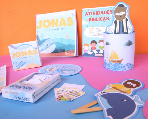 Kit Completo De Recursos Visuais Bíblicos - Jonas