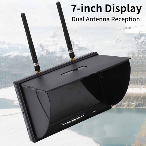 Monitor Fpv Zerone De 7 Pulgadas, Lcd, 800 X 480, 5,8 Ghz, 4