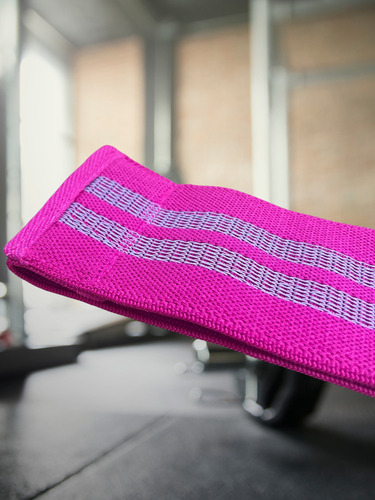 Bandas Circulares Tela Tensiones Alta Baja Yoga Fitness Rosa Chicle