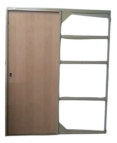 Puerta Embutir Corrediza  Durlock 70x200 Chapa 18 Cedro