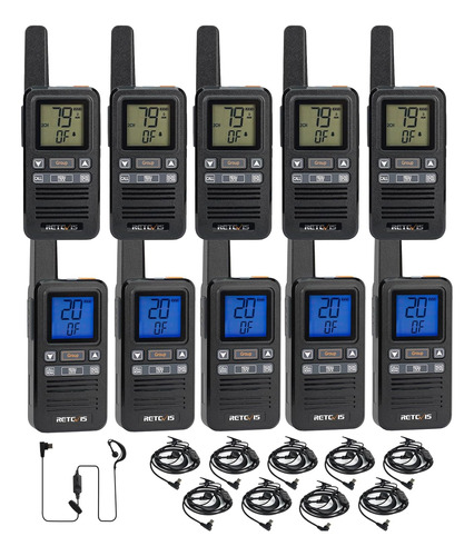 Rb67 Walkie Talkie Con Auricular, Radios Bidireccionales Rec