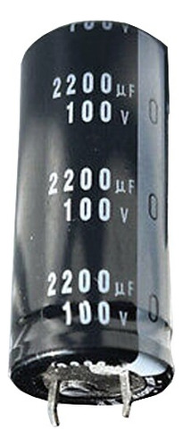 02 Condensadores Electrolíticos 100v 2200uf 105° Grados