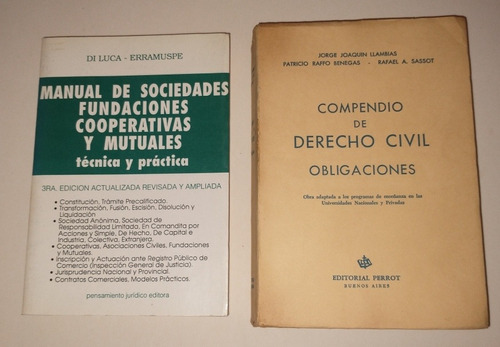 Compendio Derecho Civil Obl. Llambias / Manual Sociedades