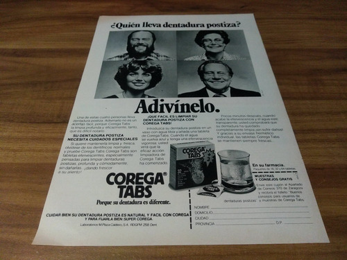 (pe266) Publicidad Corega Tabs