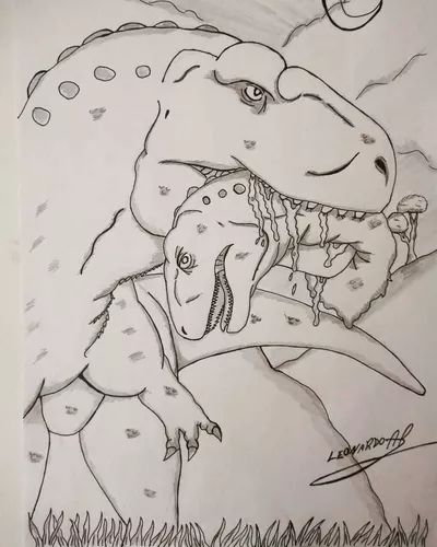 Indominus rex desenho realista