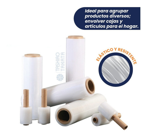 Imagen 3 de 3 de Bobinas Film Stretch Manual Sin Cono A:50cm; L:424m; 23 Mic.